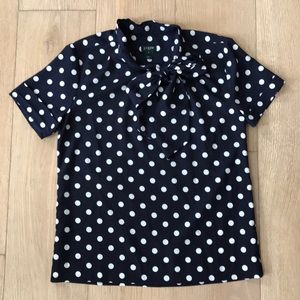 JCrew polka dot size 0 blouse
